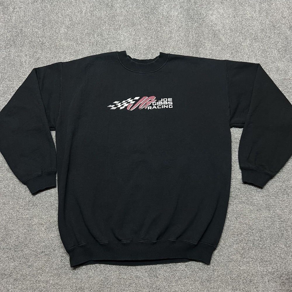 Vintage Oakley Joe Gibbs Racing Sweatshirt Mens Large NASCAR Pullover